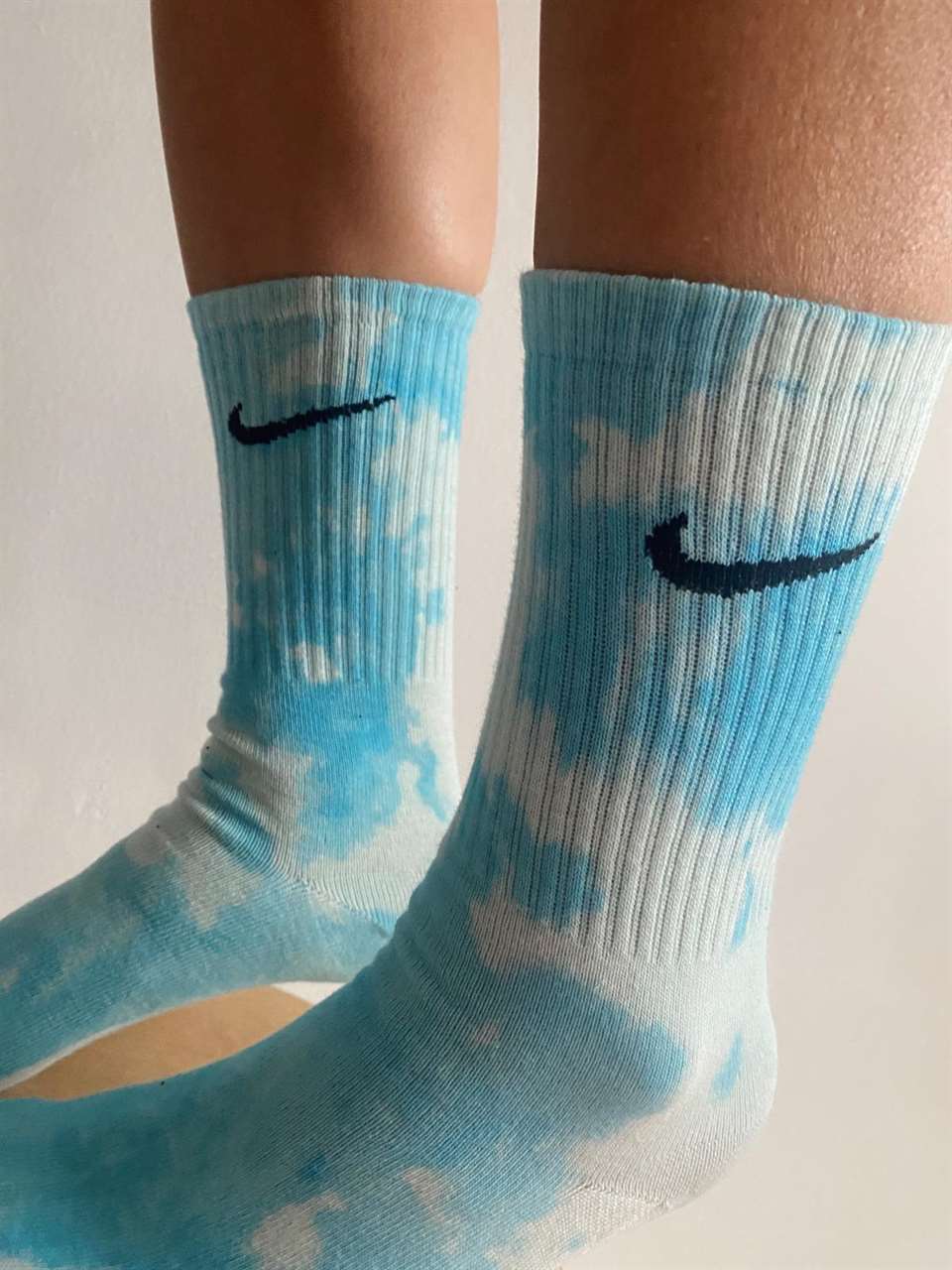 Spor ÇorapMavi-Mint Batik Desen Nk Çorap 