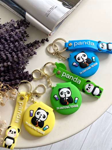 AnahtarlıkSarı Panda Aynalı Anahtarlık